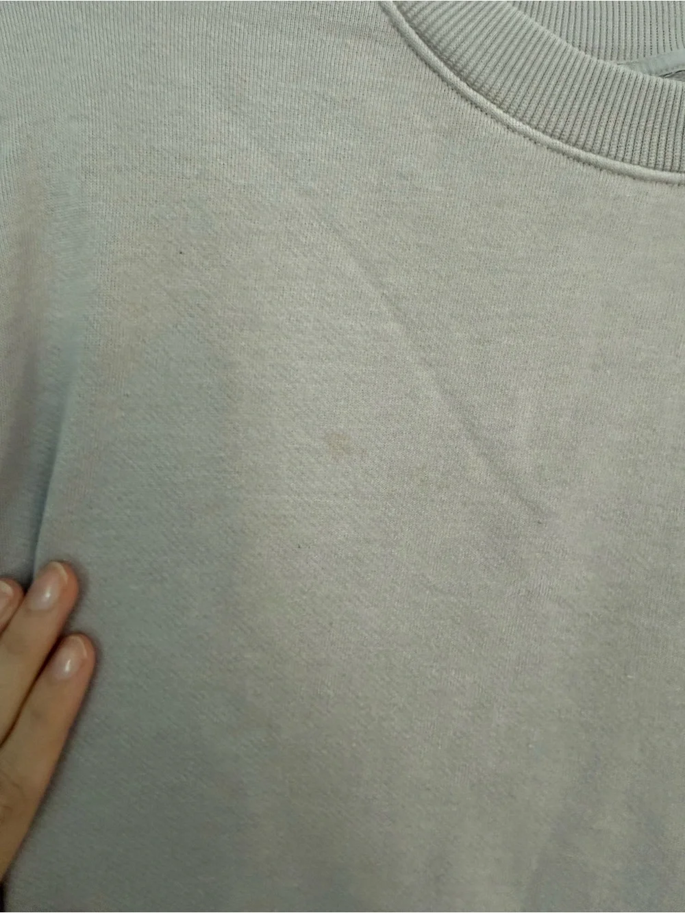Alo Yoga Washed Accolade Crew Neck Sweatshirt Grey Sky Wash Oversized S